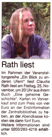 Wochen-Anzeiger am 16.11.2005