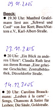 Wochen-Anzeiger am 16.11.2005