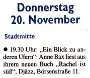 Wochen-Anzeiger am 19.11.2008