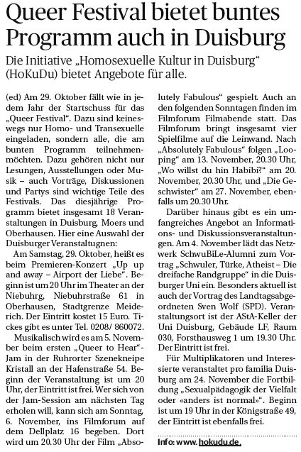 Rheinische Post 21.10.16