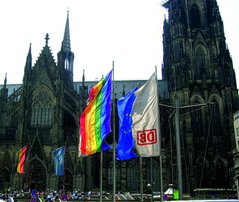 Foto Kölner Dom zum CSD