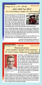 Seite 19 vom Programmheft Queer.Life.Duisburg 2023