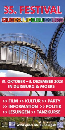 Titelseite Queer.Life.Duisburg 2023 Titelseite Queer.Life.Duisburg 2023
