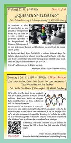 Seite 11 vom Programmheft Queer.Life.Duisburg 2024 Seite 11 vom Programmheft Queer.Life.Duisburg 2024