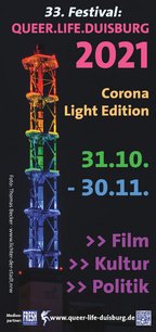 Seite 1 vom Programmheft Queer.Life.Duisburg 2021 Seite 1 vom Programmheft Queer.Life.Duisburg 2021