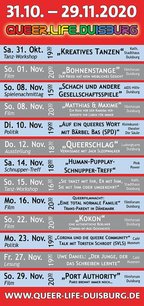 Seite 12 vom Programmheft Queer.Life.Duisburg 2020