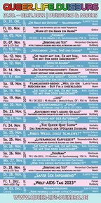 Seite 20 vom Programmheft Queer.Life.Duisburg 2023