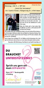 Seite 18 vom Programmheft Queer.Life.Duisburg 2023