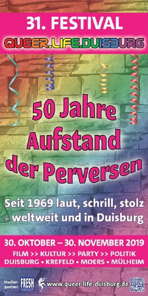 Titelseite Queer.Life.Duisburg 2019 Titelseite Queer.Life.Duisburg 2019