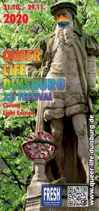 Seite 1 vom Programmheft Queer.Life.Duisburg 2020